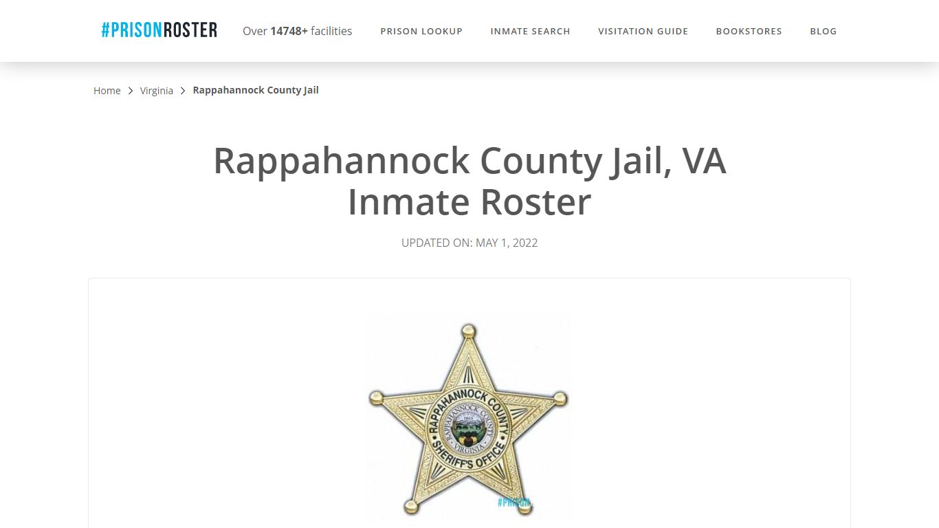 Rappahannock County Jail, VA Inmate Roster